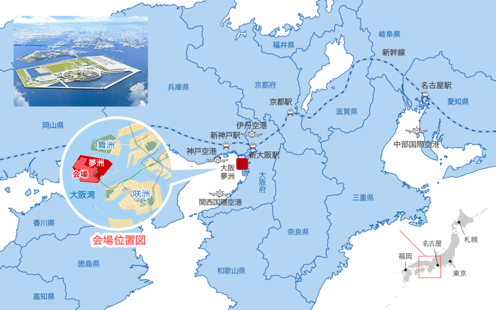 大阪・関西万博の引用地図